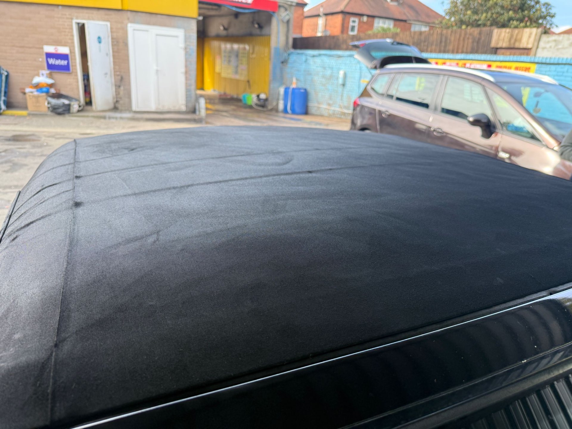 After — Convertible soft top — pollen & dirt removed